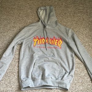 Grey thrasher hoodie
